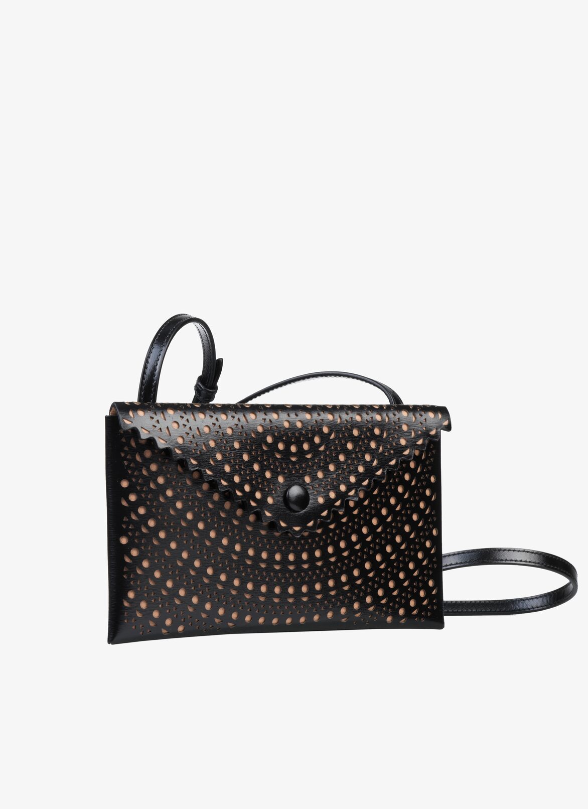 LOUISE 20 CLUTCH ALAÏA BLACK/SAND LOUISE 20 CLUTCH